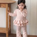 【73-100】セットアップ ベビー リボン ニット スウィート - 画像 (6)