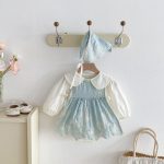 【66-100】ロンパースセット ベビー プリンセス風 スウィート - 画像 (9)