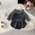 【66-100】セットアップ ベビー 花柄キャミ 丸襟 3点セット - 画像 (8)