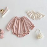 【66-100】ロンパース ベビー フリル襟 お出かけに - 画像 (9)