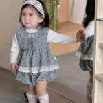 【73-100】セットアップ ベビー 小花柄 レース - 画像 (7)
