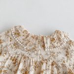【80-90】ロンパース ベビー 丸襟 小花柄 - 画像 (7)