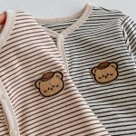 【66-90】カバーオール ベビー くま ボーダー - 画像 (13)