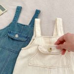 【73-100】Tシャツorサロペット ベビー 無地 デニム ボーダー - 画像 (14)