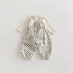 【73-100】Tシャツorサロペット ベビー ドット柄 おしゃれ - 画像 (6)