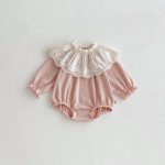 【66-100】ロンパース ベビー フリル襟 お出かけに - 画像 (7)