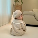 【66-90】ロンパース ベビー スクール風 ビッグカラー - 画像 (8)