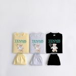 【80-130】セットアップ キッズ ベア かわいい