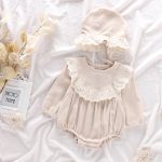 【66-90】ロンパース ベビー レース縁 かわいい - 画像 (7)