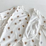 【80-90】カバーオール&スタイ ベビー くま プリント - 画像 (12)