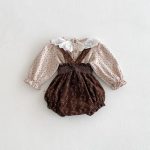 【66-100】花柄トップス&サロペット ベビー ヴィンテージ - 画像 (8)