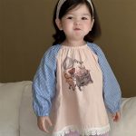 【73-100】ブラウス ベビー 長袖 カートゥーン プリント - 画像 (8)