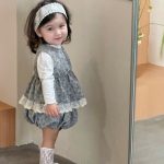 【73-100】セットアップ ベビー 小花柄 レース - 画像 (8)