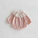 【66-100】ロンパース ベビー フリル襟 お出かけに - 画像 (8)
