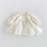 【73-120】ワンピース ベビー レース チュール - 画像 (2)