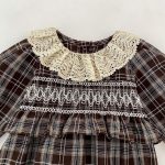 【66-130】ロンパースorワンピース ベビー レトロ チェック - 画像 (15)