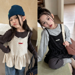 【80-130】ワンピース 女の子 キャミソール ドット柄 - 画像 (2)