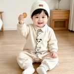 【66-100】ロンパース ベビー 折り襟 キュート - 画像 (11)