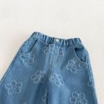 【80-130】パンツ 女の子 デニム フラワー - 画像 (10)