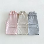 【80-130】パンツ 女の子 フリル リボン付き 無地 - 画像 (5)