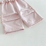 【80-130】パンツ 女の子 フリル リボン付き 無地 - 画像 (12)