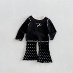 【80-130】トップスorパンツ 女の子 リボン スウィート - 画像 (6)