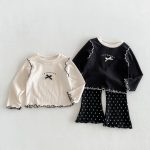 【80-130】トップスorパンツ 女の子 リボン スウィート - 画像 (5)