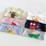 【80-130】長袖Tシャツ キッズ服 カートゥーン プリント - 画像 (7)