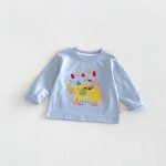 【80-130】長袖Tシャツ キッズ服 カートゥーン プリント - 画像 (9)