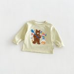 【80-130】長袖Tシャツ キッズ服 カートゥーン プリント - 画像 (10)