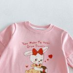 【80-130】長袖Tシャツ 女の子 カートゥーン レイヤード - 画像 (12)
