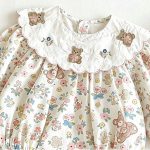 【66-110】ロンパースorワンピース ベビー 花柄 かわいい - 画像 (7)