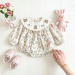 【66-110】ロンパースorワンピース ベビー 花柄 かわいい - 画像 (3)