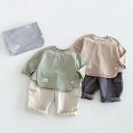【80-130】トップスorパンツ 男の子 無地 カジュアル