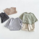 【80-130】トップスorパンツ 男の子 無地 カジュアル - 画像 (3)
