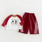 【80-130】トップスorパンツ ベビー カートゥーン お出かけに - 画像 (8)