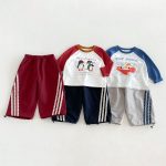 【80-130】トップスorパンツ ベビー カートゥーン お出かけに - 画像 (5)