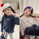 【80-130】長袖Tシャツ 女の子 シンプル 着せやすい