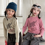 【80-130】長袖Tシャツ 女の子 カートゥーン 着せやすい - 画像 (2)