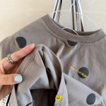 【80-130】長袖Tシャツ 女の子 ドット柄 合わせやすい - 画像 (9)