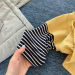 【80-130】長袖Tシャツ 女の子 レイヤード 英字 - 画像 (12)