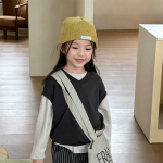 【80-130】ベスト 女の子 韓国風 合わせやすい - 画像 (3)