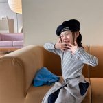【80-130】長袖Tシャツ 女の子 ボーダー柄 合わせやすい - 画像 (5)