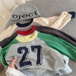 【80-130】長袖Tシャツ 女の子 ラグラン 数字柄 - 画像 (12)