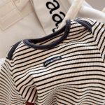 【80-130】長袖Tシャツ 女の子 ボーダー柄 着せやすい - 画像 (9)