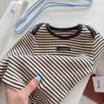 【80-130】長袖Tシャツ 女の子 ボーダー柄 着せやすい - 画像 (11)