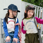 【80-130】長袖Tシャツ 女の子 ラグラン ファッション - 画像 (2)