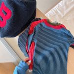 【80-130】長袖Tシャツ 女の子 ボーダー柄 トレンド - 画像 (13)