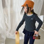 【80-130】長袖Tシャツ 女の子 ボーダー柄 トレンド - 画像 (4)