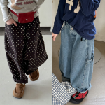 【80-130】パンツ 女の子 ドット柄 おしゃれ